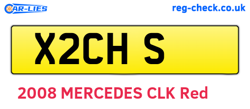 X2CHS are the vehicle registration plates.