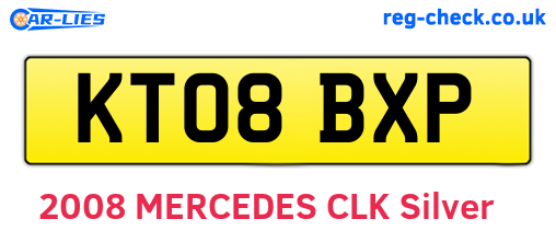 KT08BXP are the vehicle registration plates.