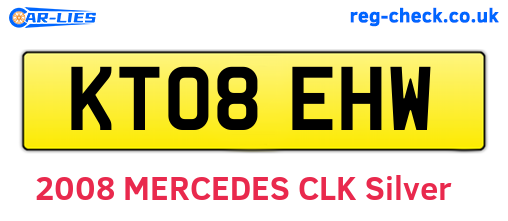 KT08EHW are the vehicle registration plates.