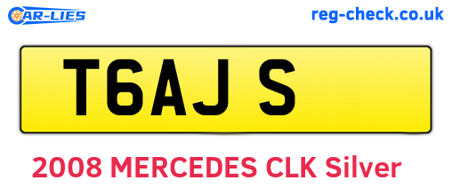 T6AJS are the vehicle registration plates.