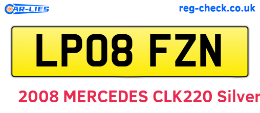 LP08FZN are the vehicle registration plates.