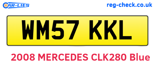 WM57KKL are the vehicle registration plates.