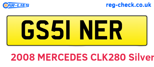GS51NER are the vehicle registration plates.