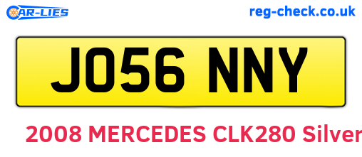 JO56NNY are the vehicle registration plates.