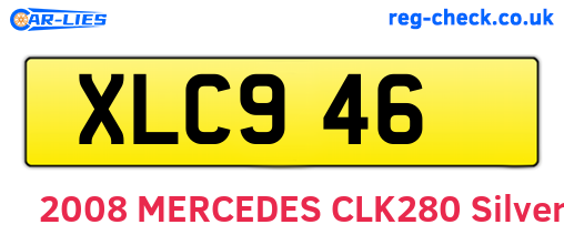 XLC946 are the vehicle registration plates.