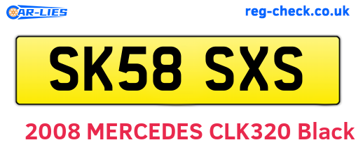 SK58SXS are the vehicle registration plates.