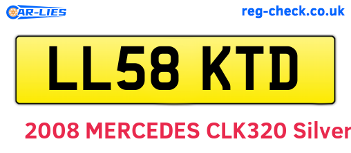 LL58KTD are the vehicle registration plates.