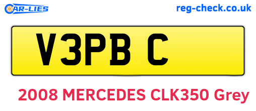 V3PBC are the vehicle registration plates.