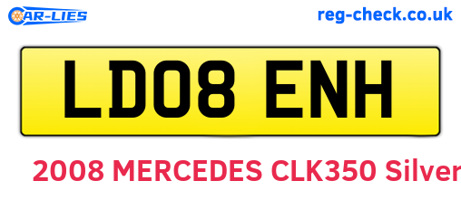 LD08ENH are the vehicle registration plates.