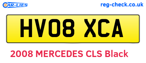 HV08XCA are the vehicle registration plates.