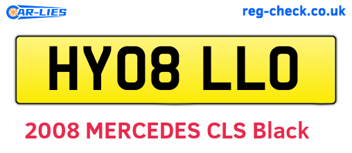 HY08LLO are the vehicle registration plates.