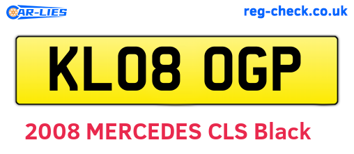 KL08OGP are the vehicle registration plates.