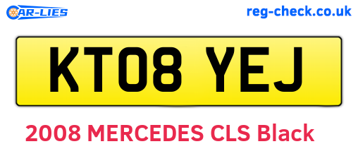 KT08YEJ are the vehicle registration plates.