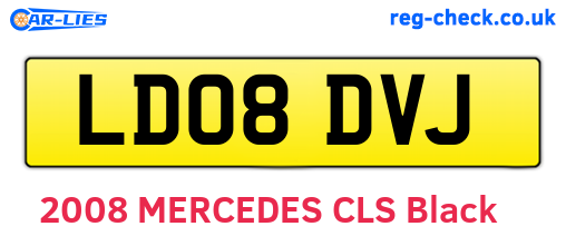 LD08DVJ are the vehicle registration plates.