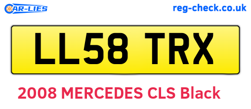 LL58TRX are the vehicle registration plates.