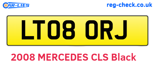 LT08ORJ are the vehicle registration plates.