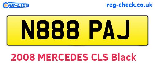N888PAJ are the vehicle registration plates.