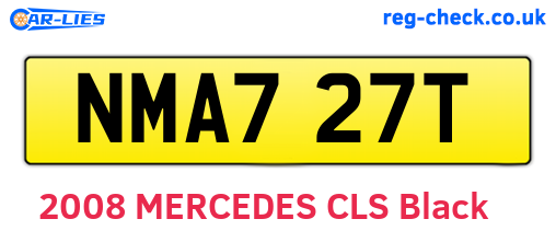 NMA727T are the vehicle registration plates.