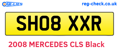 SH08XXR are the vehicle registration plates.