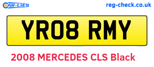YR08RMY are the vehicle registration plates.