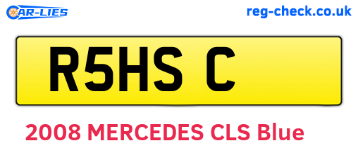 R5HSC are the vehicle registration plates.