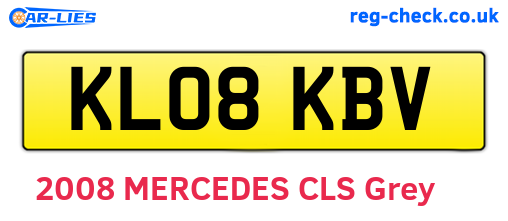 KL08KBV are the vehicle registration plates.
