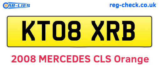 KT08XRB are the vehicle registration plates.
