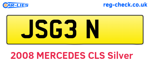 JSG3N are the vehicle registration plates.