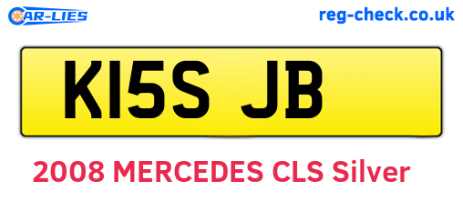 K15SJB are the vehicle registration plates.