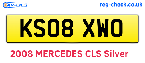 KS08XWO are the vehicle registration plates.