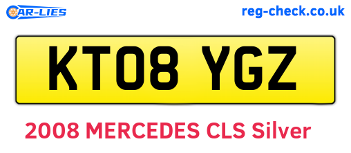 KT08YGZ are the vehicle registration plates.