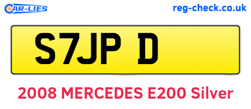 S7JPD are the vehicle registration plates.