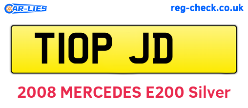 T10PJD are the vehicle registration plates.