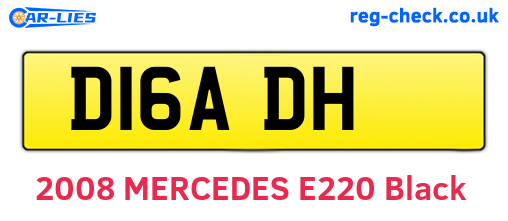 D16ADH are the vehicle registration plates.