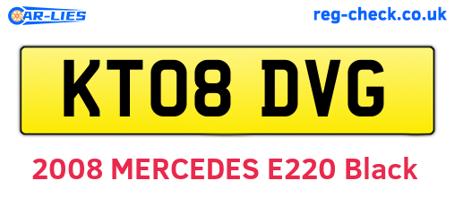 KT08DVG are the vehicle registration plates.