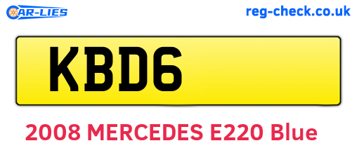 KBD6 are the vehicle registration plates.