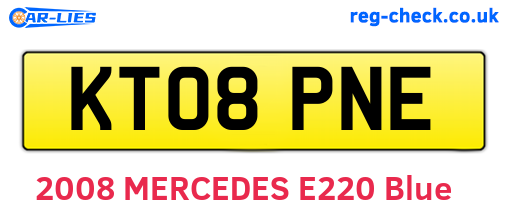 KT08PNE are the vehicle registration plates.