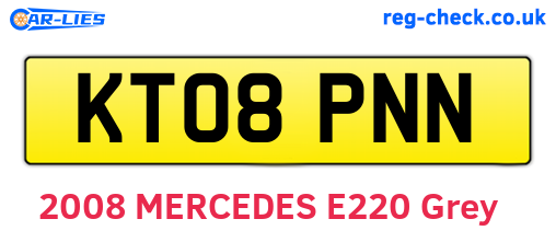 KT08PNN are the vehicle registration plates.