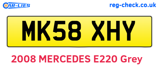 MK58XHY are the vehicle registration plates.