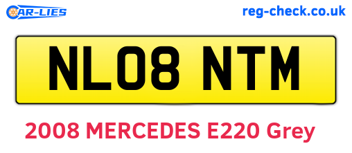 NL08NTM are the vehicle registration plates.