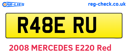 R48ERU are the vehicle registration plates.