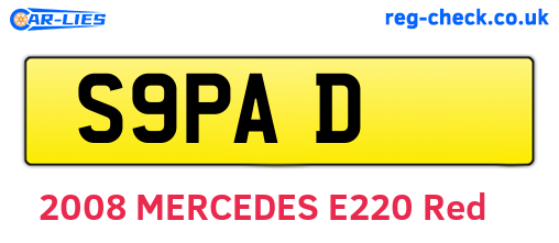 S9PAD are the vehicle registration plates.
