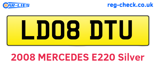 LD08DTU are the vehicle registration plates.