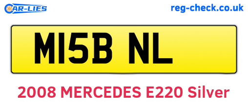 M15BNL are the vehicle registration plates.
