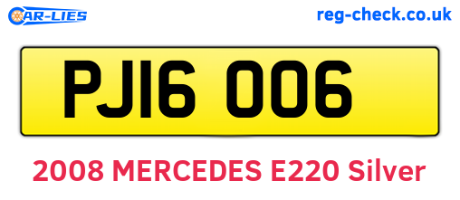 PJI6006 are the vehicle registration plates.