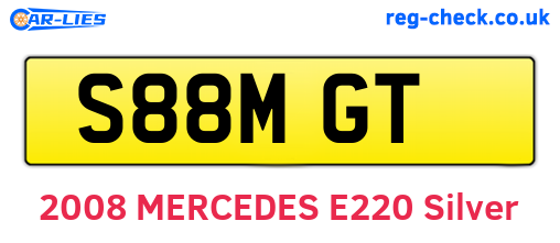 S88MGT are the vehicle registration plates.