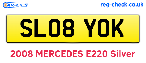 SL08YOK are the vehicle registration plates.