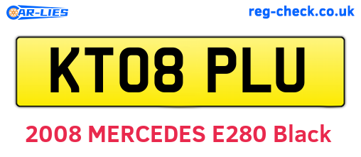 KT08PLU are the vehicle registration plates.