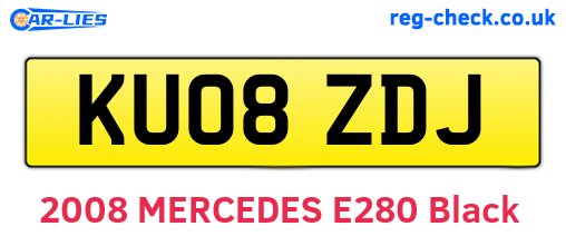 KU08ZDJ are the vehicle registration plates.