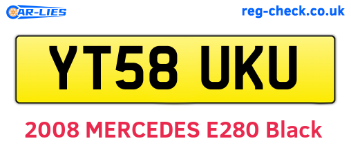 YT58UKU are the vehicle registration plates.
